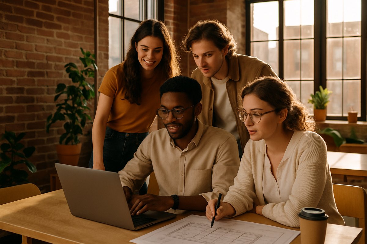 L'équipe Soumission Habitat en pleine collaboration